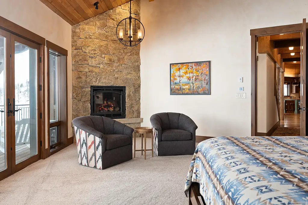 Primary Bedroom Sitting Area at Homesteads Lot 7