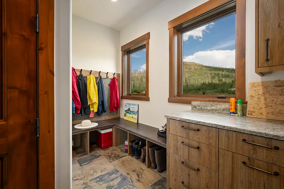 Mudroom at Homesteads Lot 7