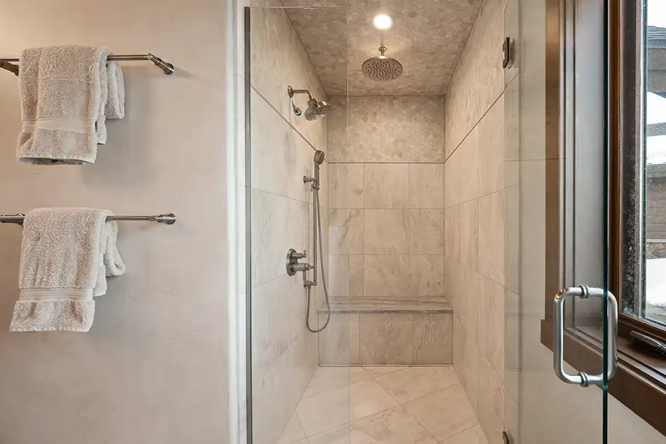 Primary Bathroom Shower at Homesteads Lot 7